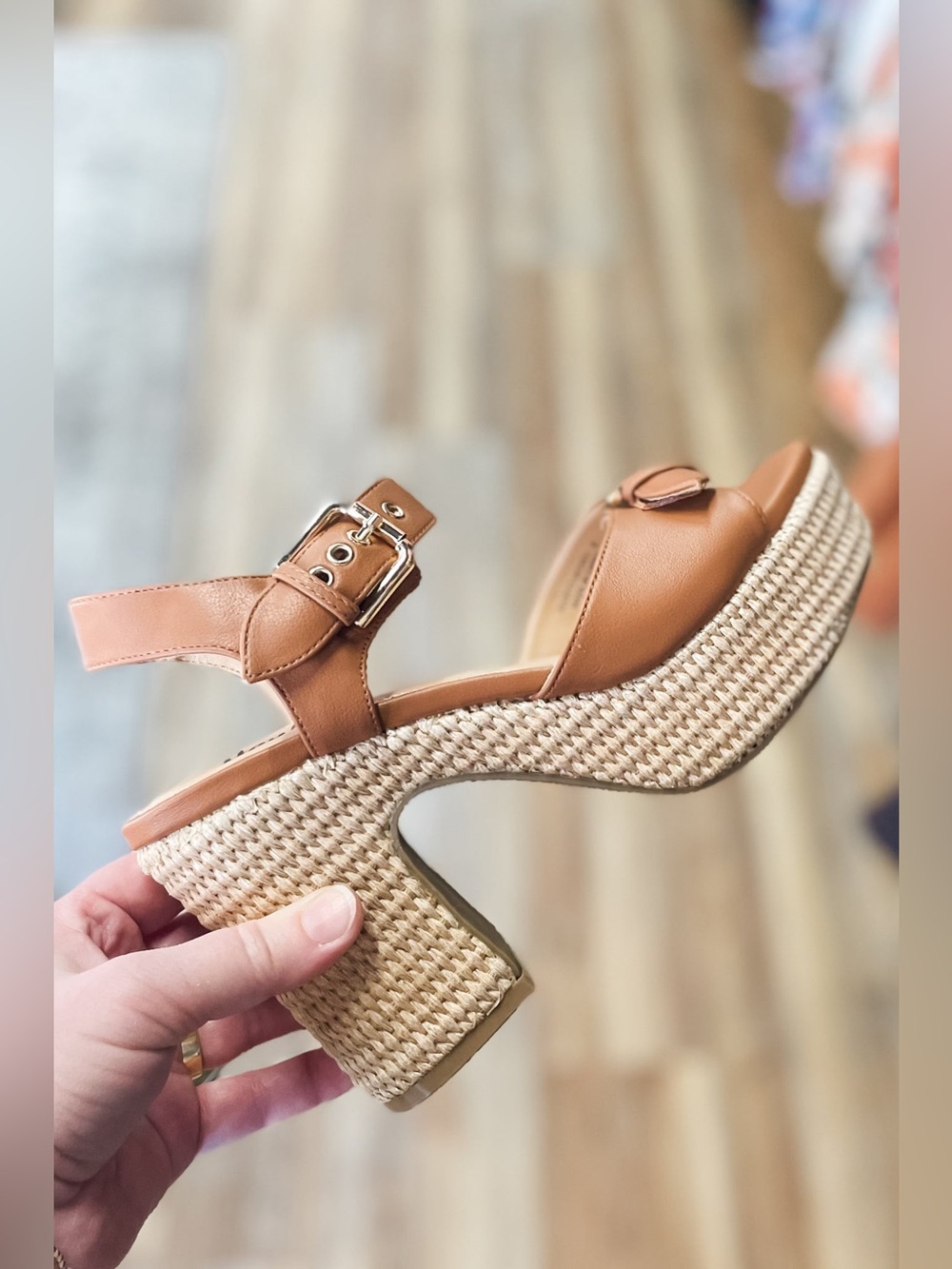 Corkys Footwear Daddys Money Tan Chunky Block Heel Sandals